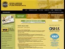 Tablet Screenshot of nccco.org